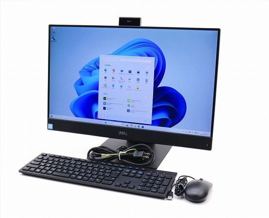 DELL OptiPlex 7470 AIO Core i7-9700 3GHz 16GB 512GB(NVMe SSD)+1TB(HDD) GeForce GTX1050 23.8インチ Windows11 Home 64bit 中古