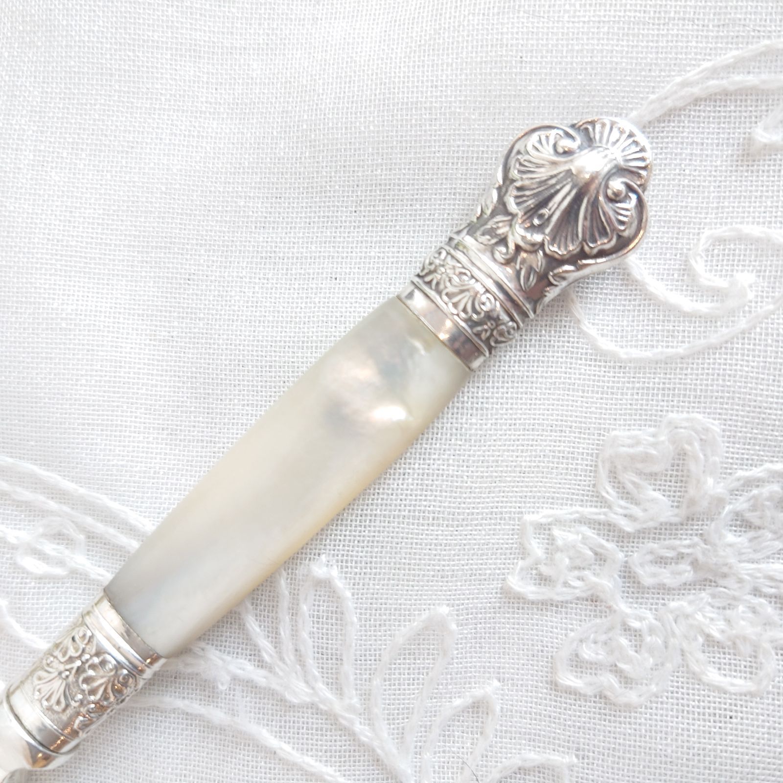 イギリス　ジャムスプーン　白蝶貝　マザーオブパール イギリス アンティーク ジャムスプーン 白蝶貝 マザーオブパール スプーン