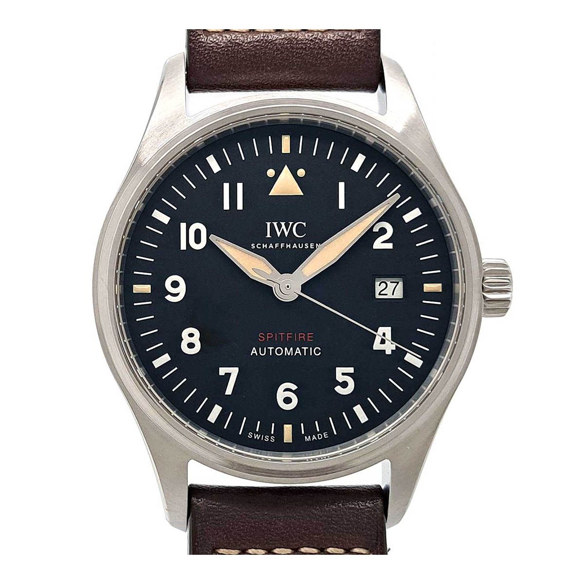 IWC パイロットウォッチ オートマティック スピットファイア デイト IW326803 自動巻き ステンレススティール メンズ IWC【中古】 【時計】