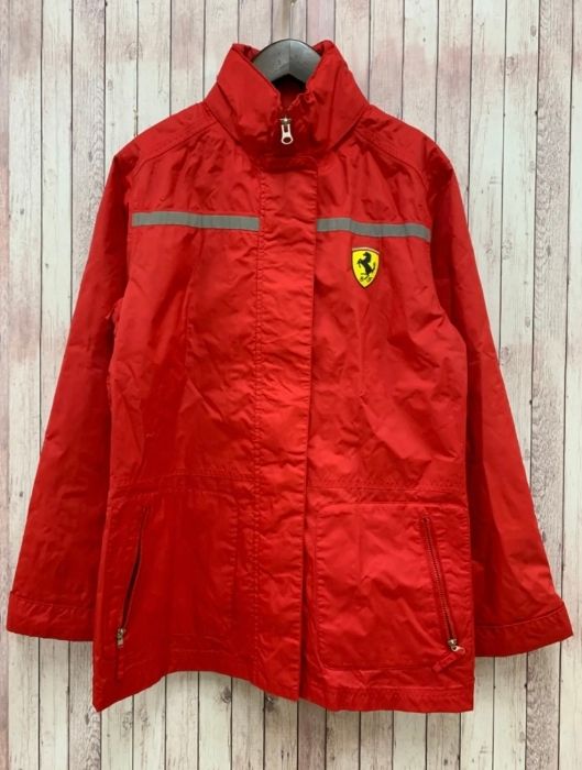 フェラーリ Ferrari ジャケット ジップアップ ロゴ SCUDERIA FERRARI ワッペン M レッド 赤 MK715
