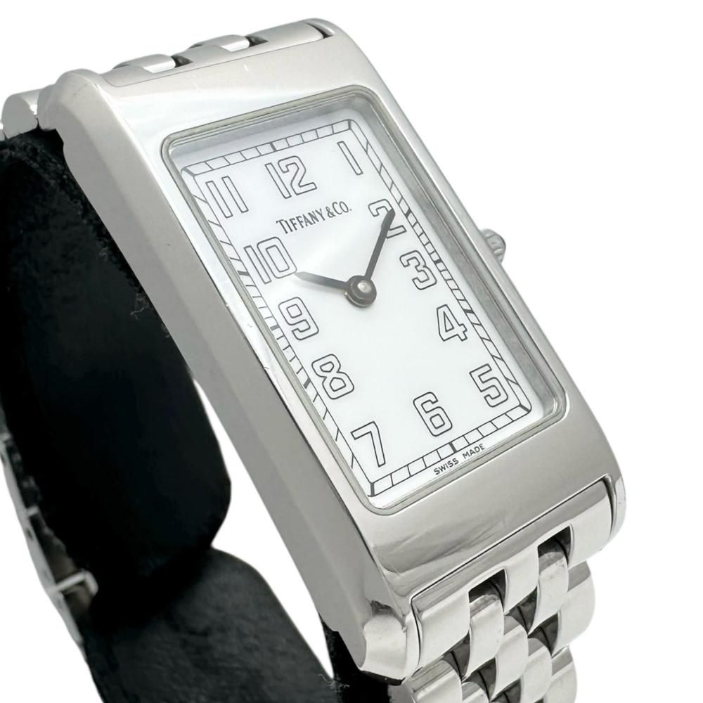 ティファニー クラシック 腕時計 クオーツ ホワイト文字盤 ステンレス