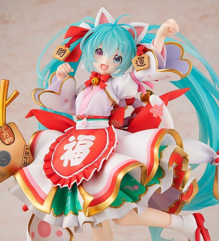 キャラクター・ボーカル・シリーズ01 初音ミク 初音ミク 招きミクver. 1/7スケール プラスチック製 塗装済み完成品フィギュア