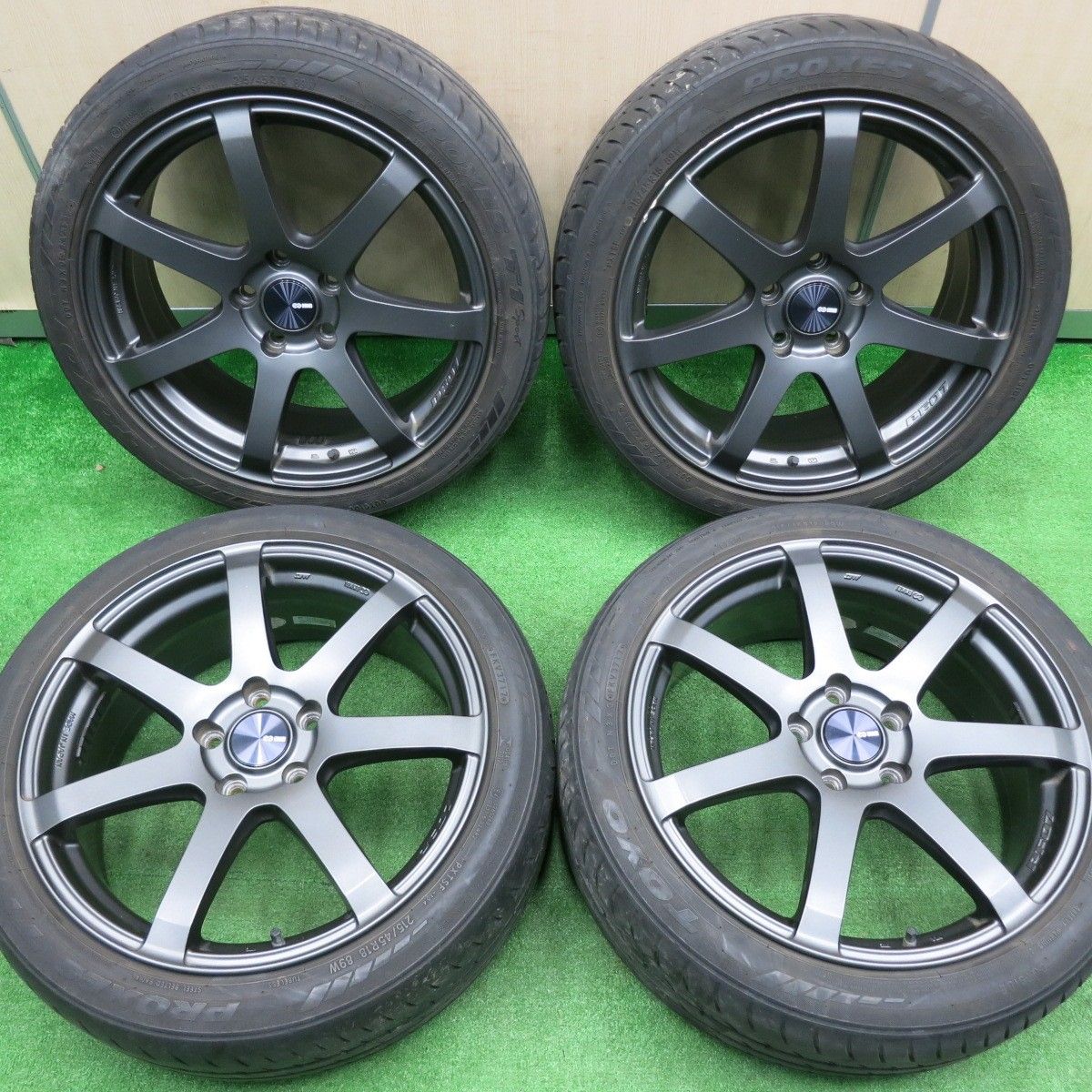 [送料無料] キレイENKEI PF07 215/45R18 トーヨー プロクセス T1 Sport エンケイ 18インチ PCD114.3/5H4110901NJノ