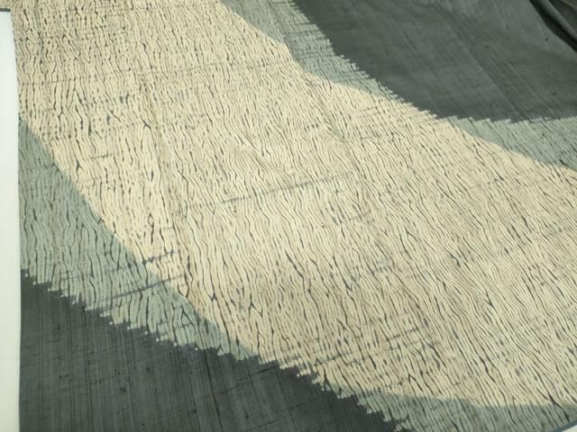 平和屋着物○生紬 訪問着 杢目絞り 霞文 正絹 逸品 DAAS3737ps - メルカリ