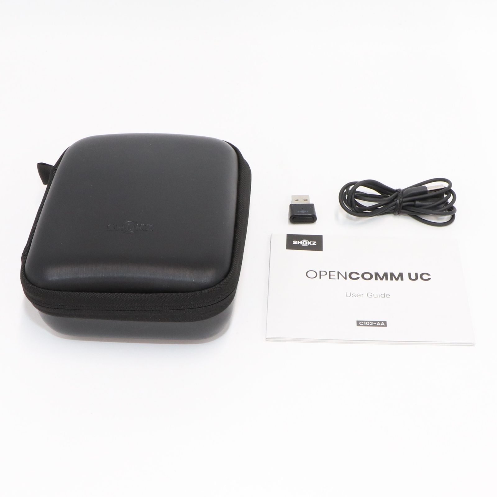 SHOKZ OPENCOMM BLACK 骨伝導ヘッドセット SHOKZ (ショックス