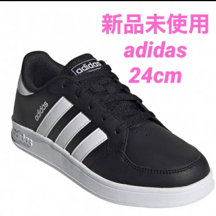 新品 24cm adidas スニーカー コアブレイク レディースキッズ