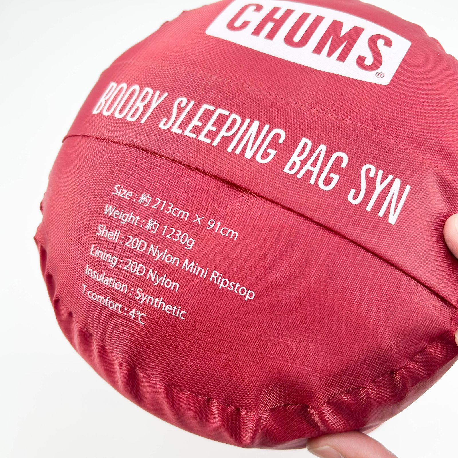 CHUMS 寝袋 ブービースリーピングバッグシンス Booby Sleeping Bag