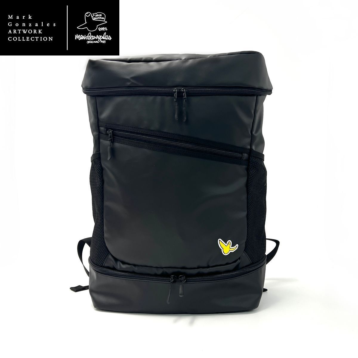 週末 マークゴンザレス スクエア ボックス型 リュック 大きめ 30L 防水 PC収納 多ポケット Mark Gonzales MG-H