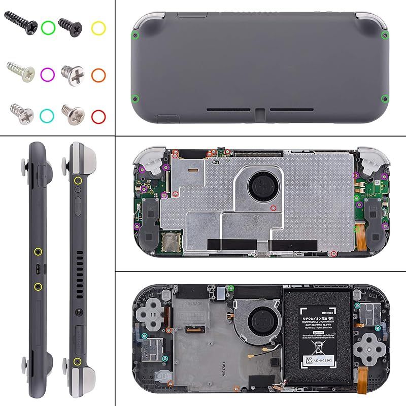 Nintendo Switch Lite カスタム品 eXtremeRate eXtremeRate Nintendo Switch Lite用交換フルセットシェル＆ABXY