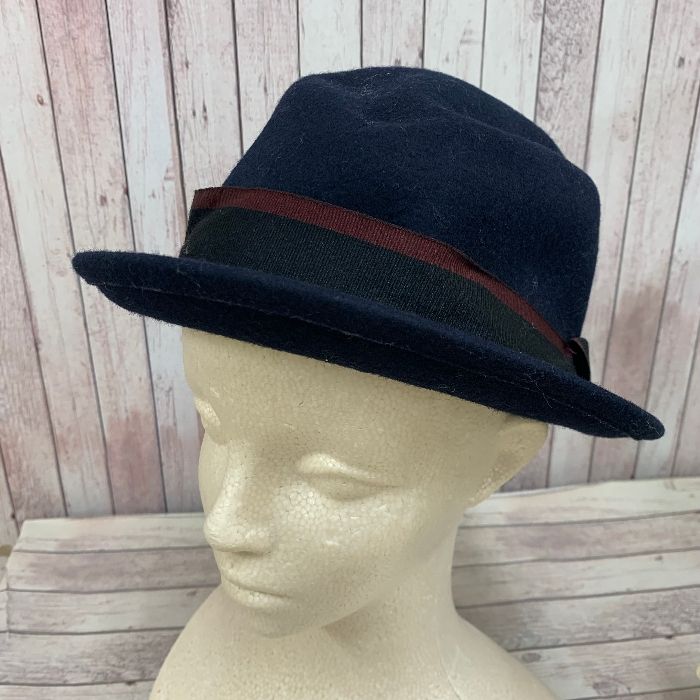 イーワーリーシャプリエ E. Werle Chapelier Paris フランス製 ハット ウール キッズ ネイビー 紺 56