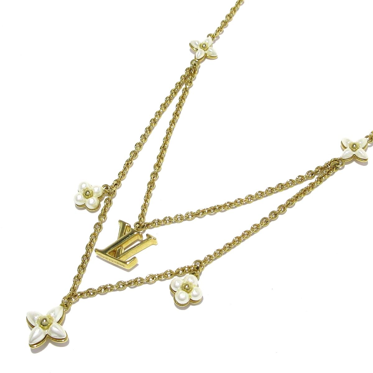 LOUIS VUITTON ルイヴィトン ネックレス ネックレスLVフローラグラム M00981 ゴールド