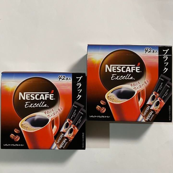 人気商品】ネスカフェ エクセラ スティックコーヒー ブラック82本