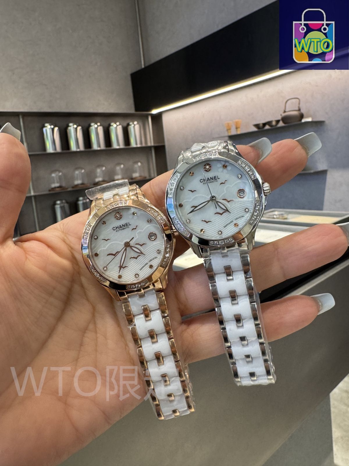 今日特価】CHANEL シャネル ゴールド & セラミック レディース