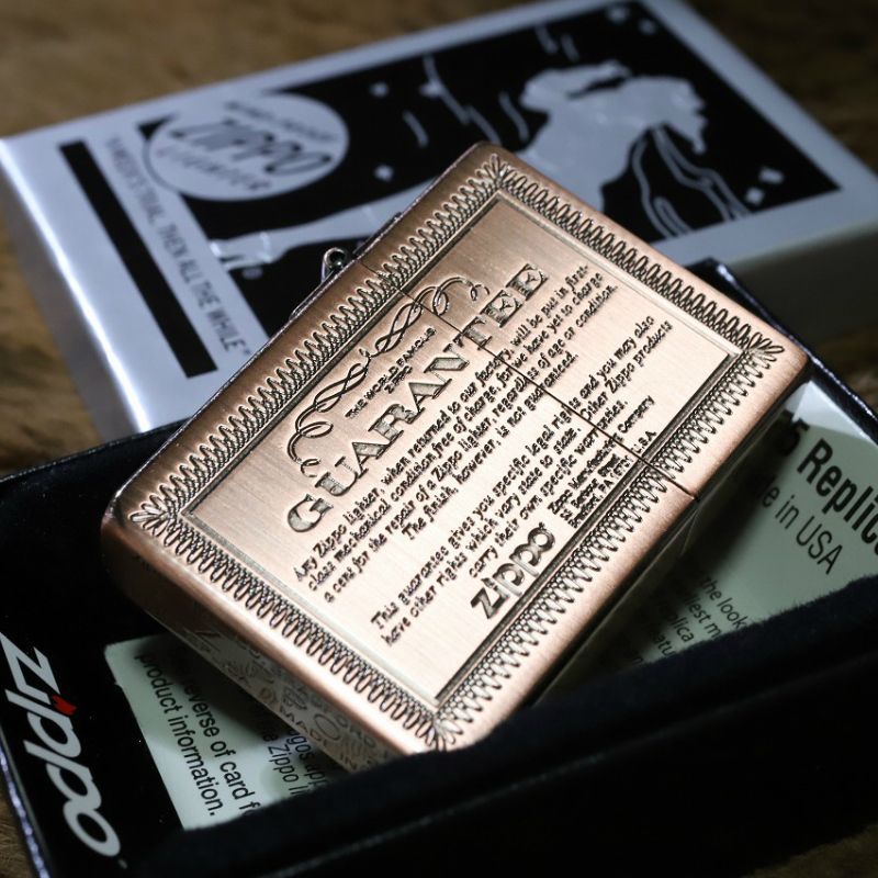 ZIPPO 1935 レプリカジッポ GUARANTEE カッパー ギャランティー 銅 カッコイイ ジッポー レトロ アンティーク調 プレゼント 人気 ジッポー オイルライター