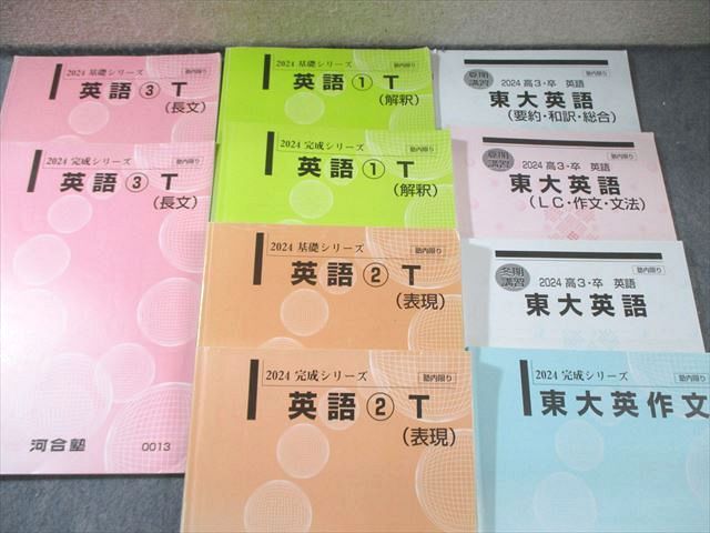 河合塾2024年東大英語セット（解説つき） 河合塾2024年東大英語セット（解説つき） - メルカリ