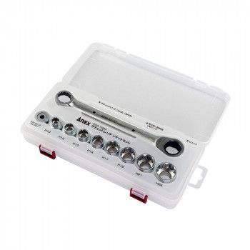 アネックス ANEX ラチェットレンチ 19mmソケットセット AOA-19S4