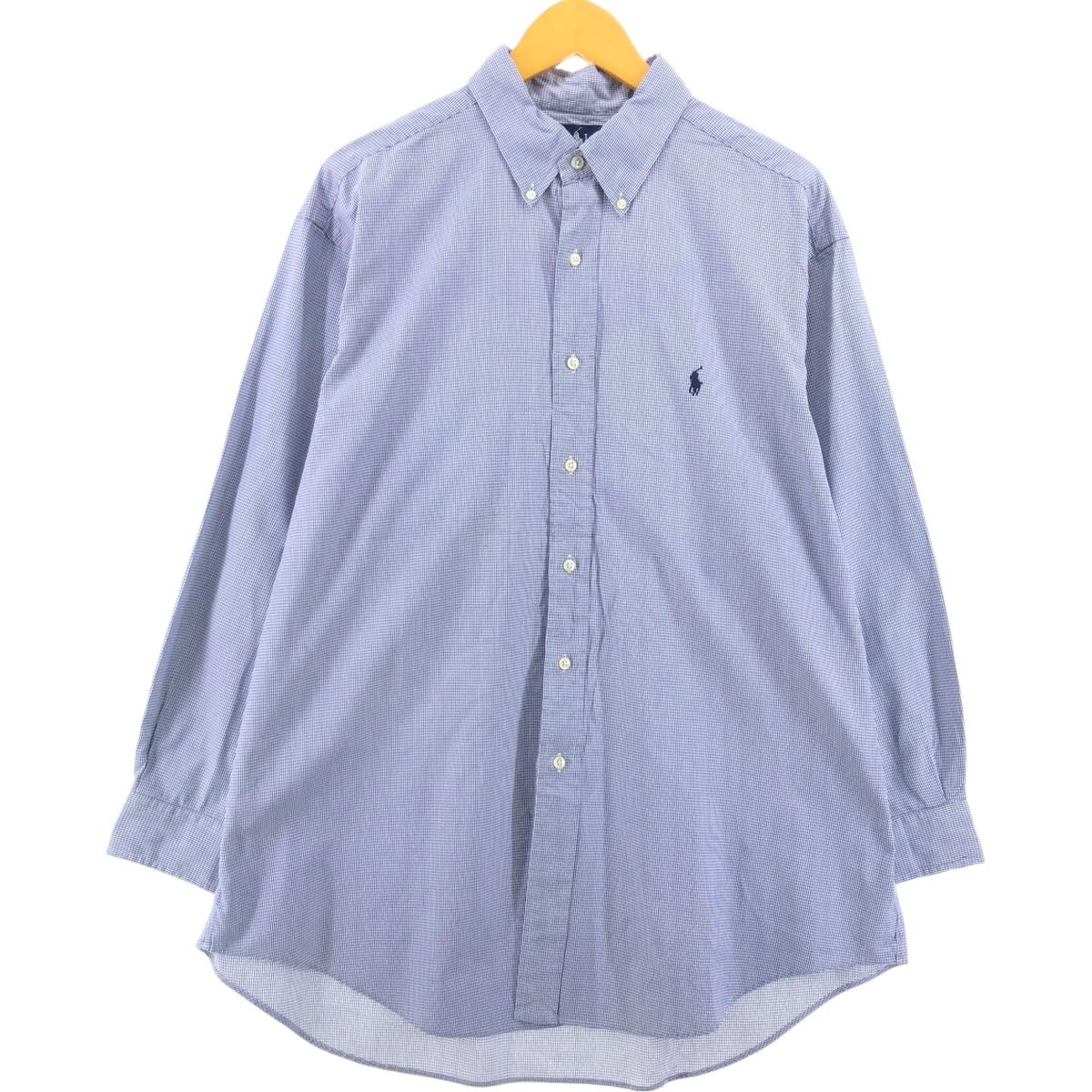 古着 ラルフローレン Ralph Lauren YARMOUTH 長袖 ボタンダウンチェックシャツ メンズXL相当|eaa548335