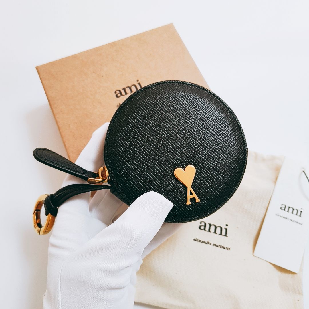 新品未使用】AMI PARIS ラウンド ウォレット 小銭入れ アミパリス