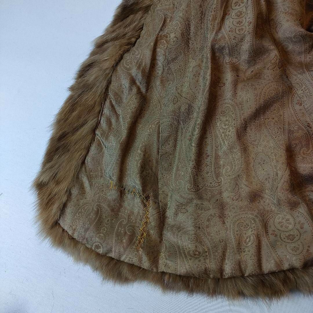 裾周り250cm】 ロシアンセーブル ロングコート フレア ファー XL