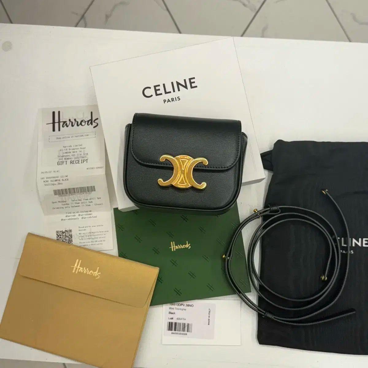 Celine ミニ クロード クロスバック ブラック