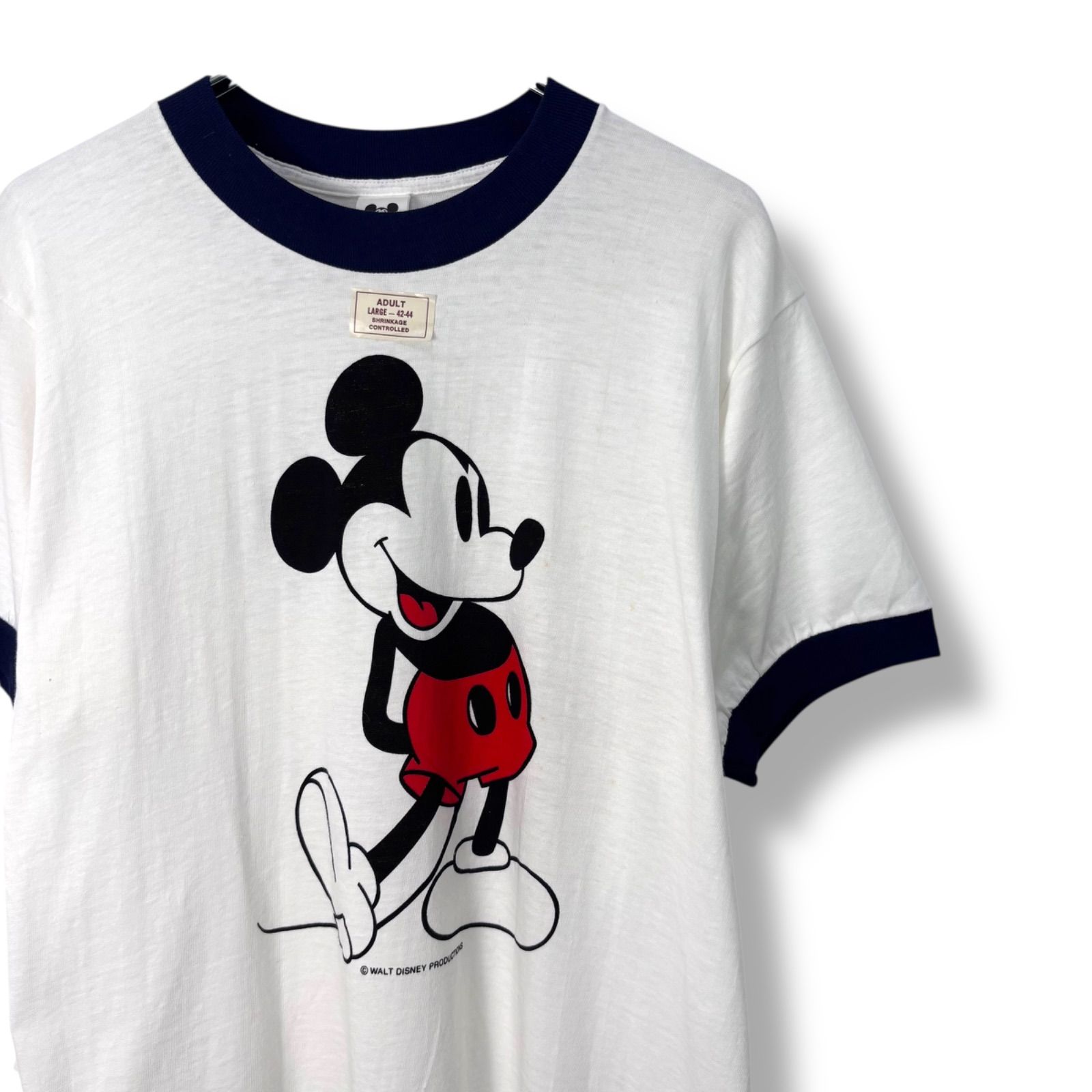 Special】 70s DEAD STOCK Mickey Mouse Disney Print Ringer T-Shirt