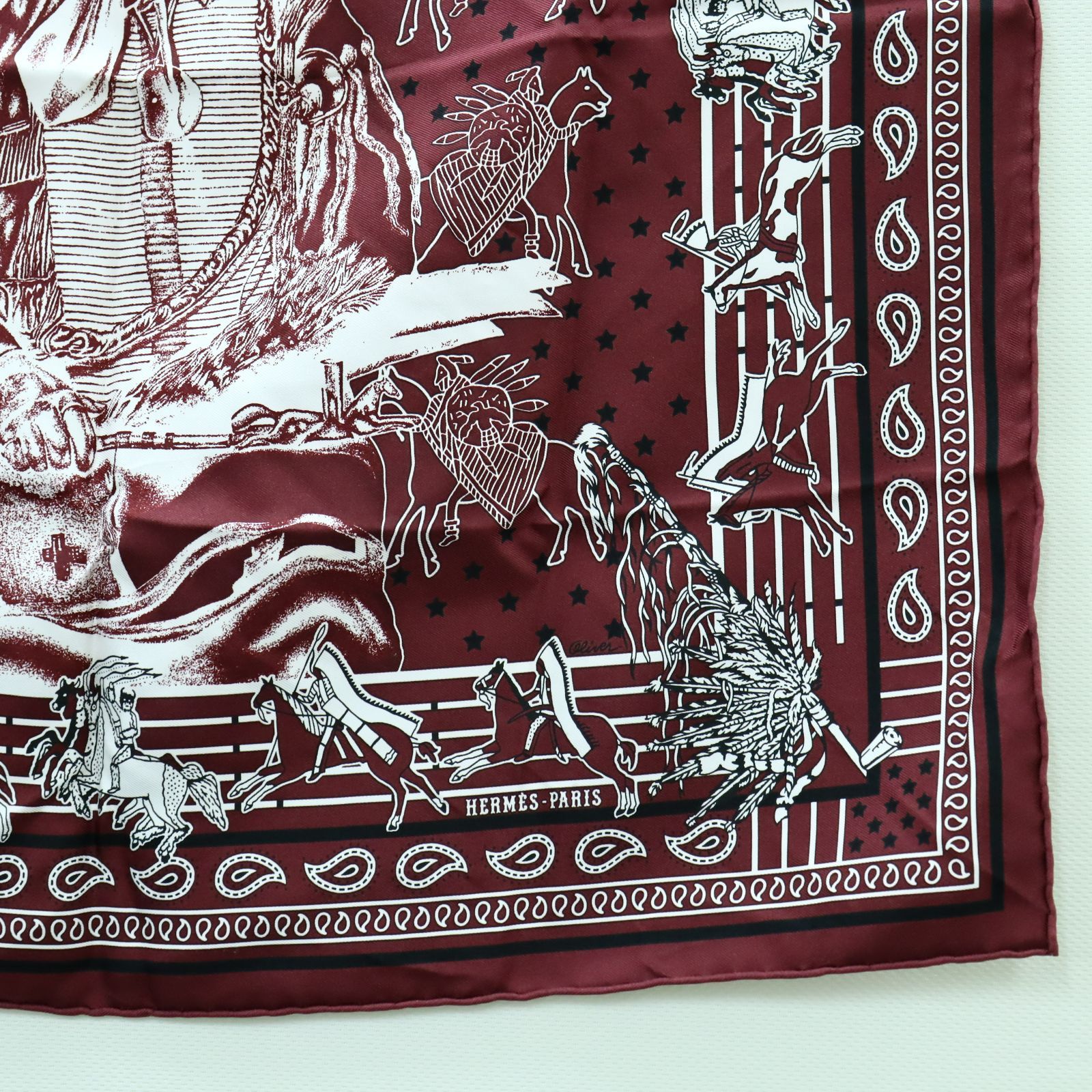 HERMES - エルメス HERMES スカーフ カレ40 PANI LA SHAR PAWNEE