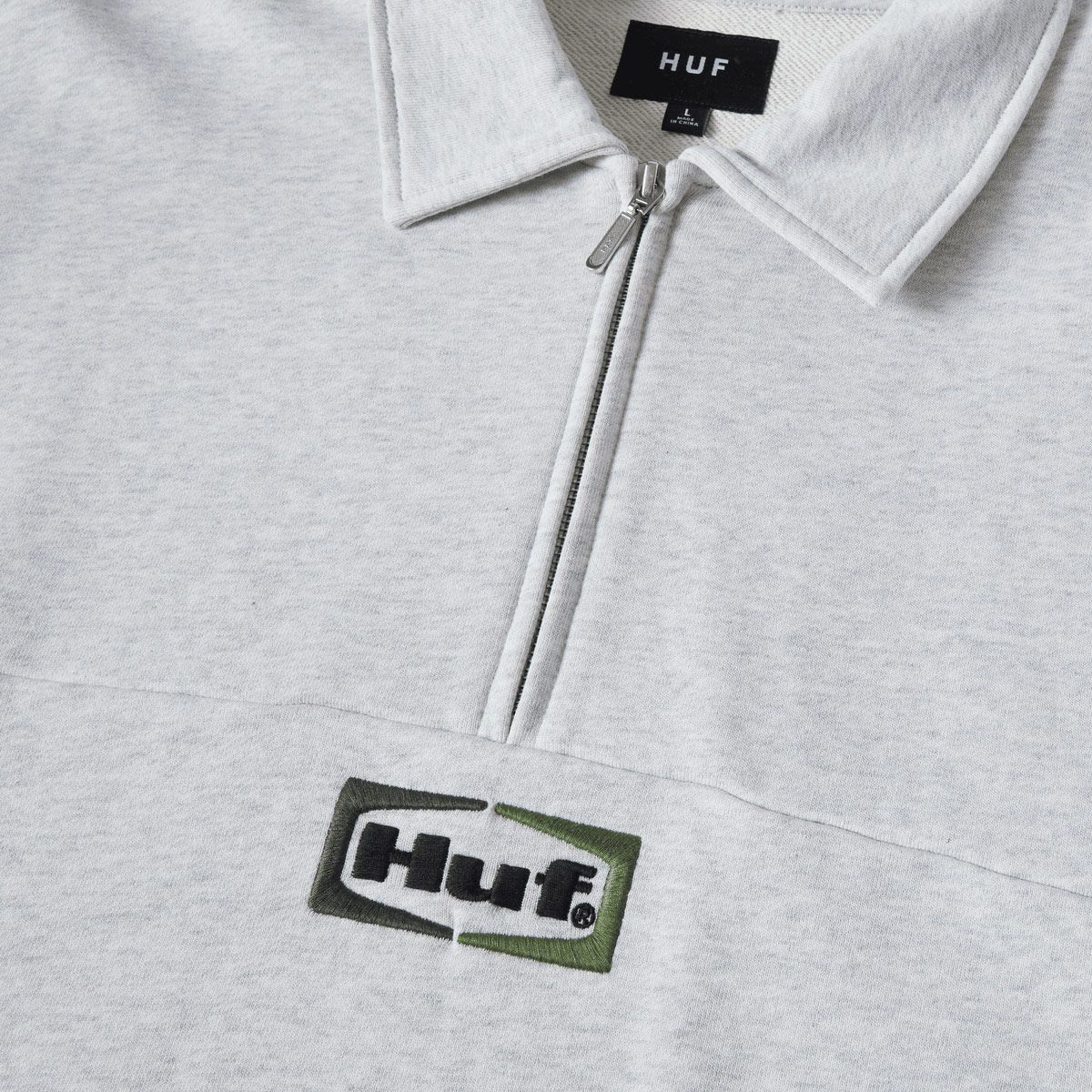 huf ハーフジップスウェット ハフ ハーフジップ スウェット HUF SLATE 