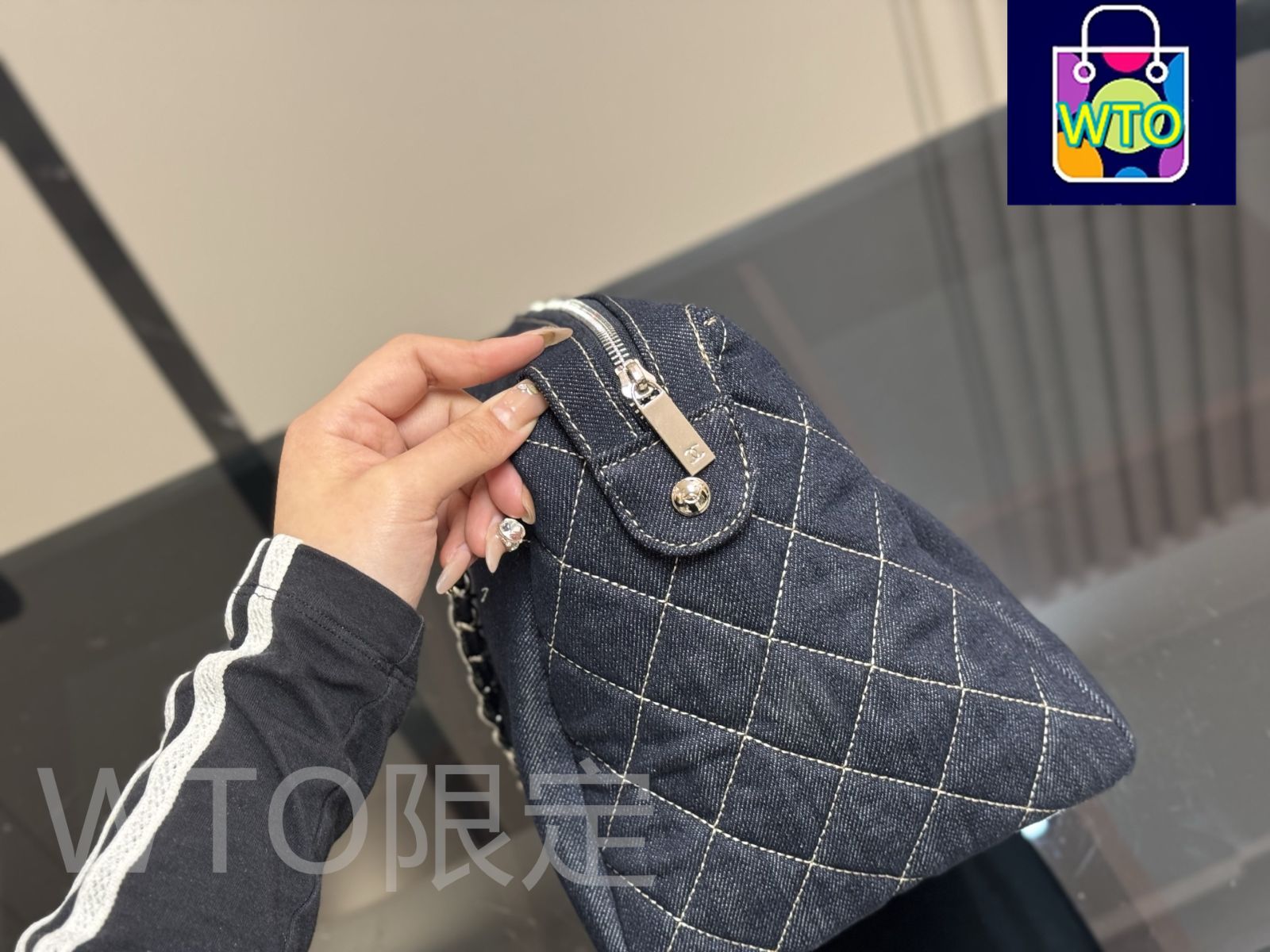 は*♡様 CHANEL ネイビー デニムバングル は*♡様 CHANEL ネイビー デニムバングル - メルカリ