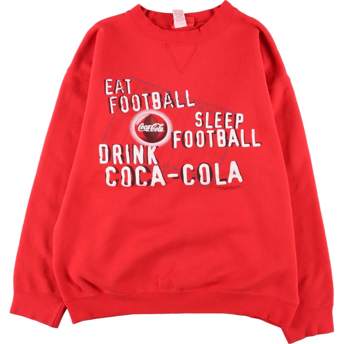 古着 90年代 コカコーラ COCA-COLA プリントスウェットシャツ