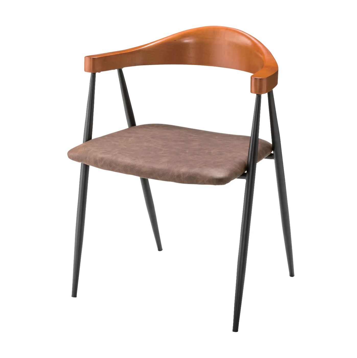 ダークブラウン リクライニングチェア SISTA ラウンジチェア コンパクト