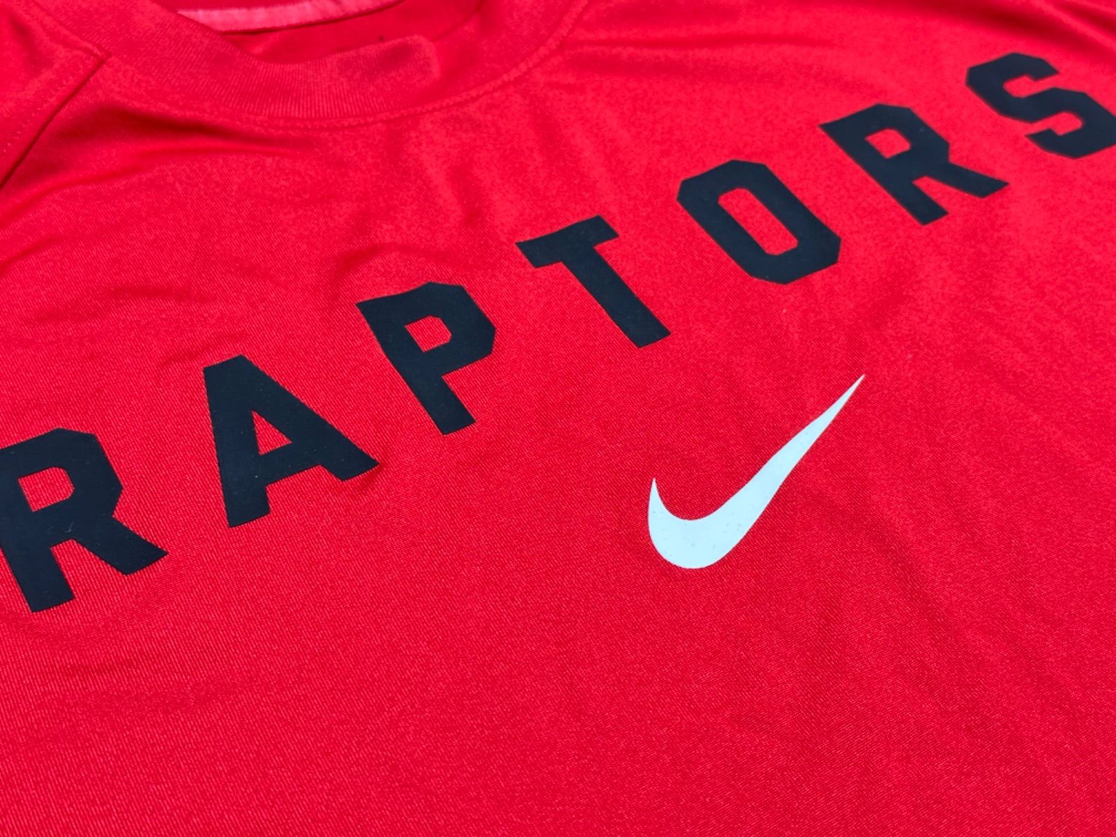 NIKE - トロントラプターズNBA75周年ワームアッププラクティスロングシャツ選手支給品 トロントラプターズNIKE NBA75周年ワームアッププラクティス