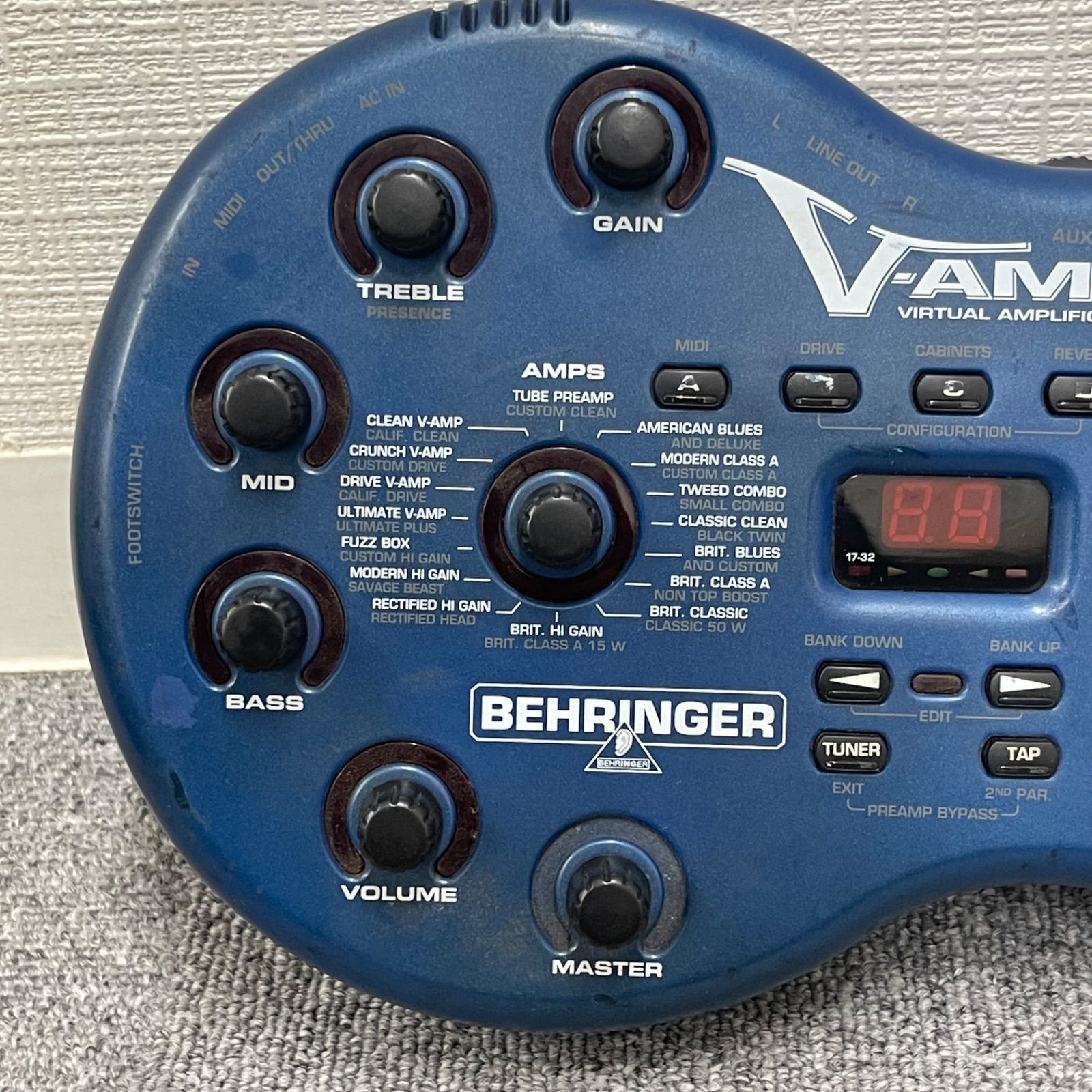 NPA】ジャンク BEHRINGER ベリンガー V-AMP2 マルチエフェクター