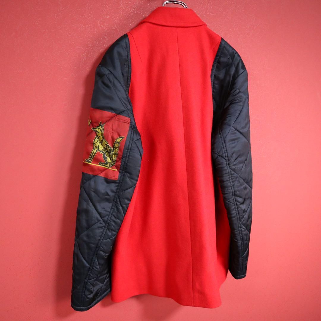 極美品】ドリスヴァンノッテン 17AW 袖切り替え ボタンデザイン コート