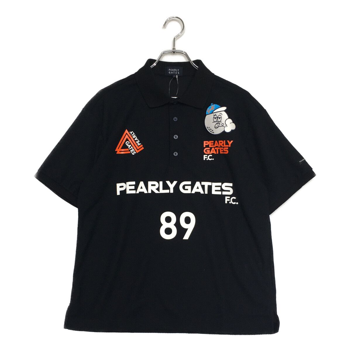 メンズ パーリーゲイツ PEARLY GATES 半袖ポロシャツ 4 M 紺 ネイビー
