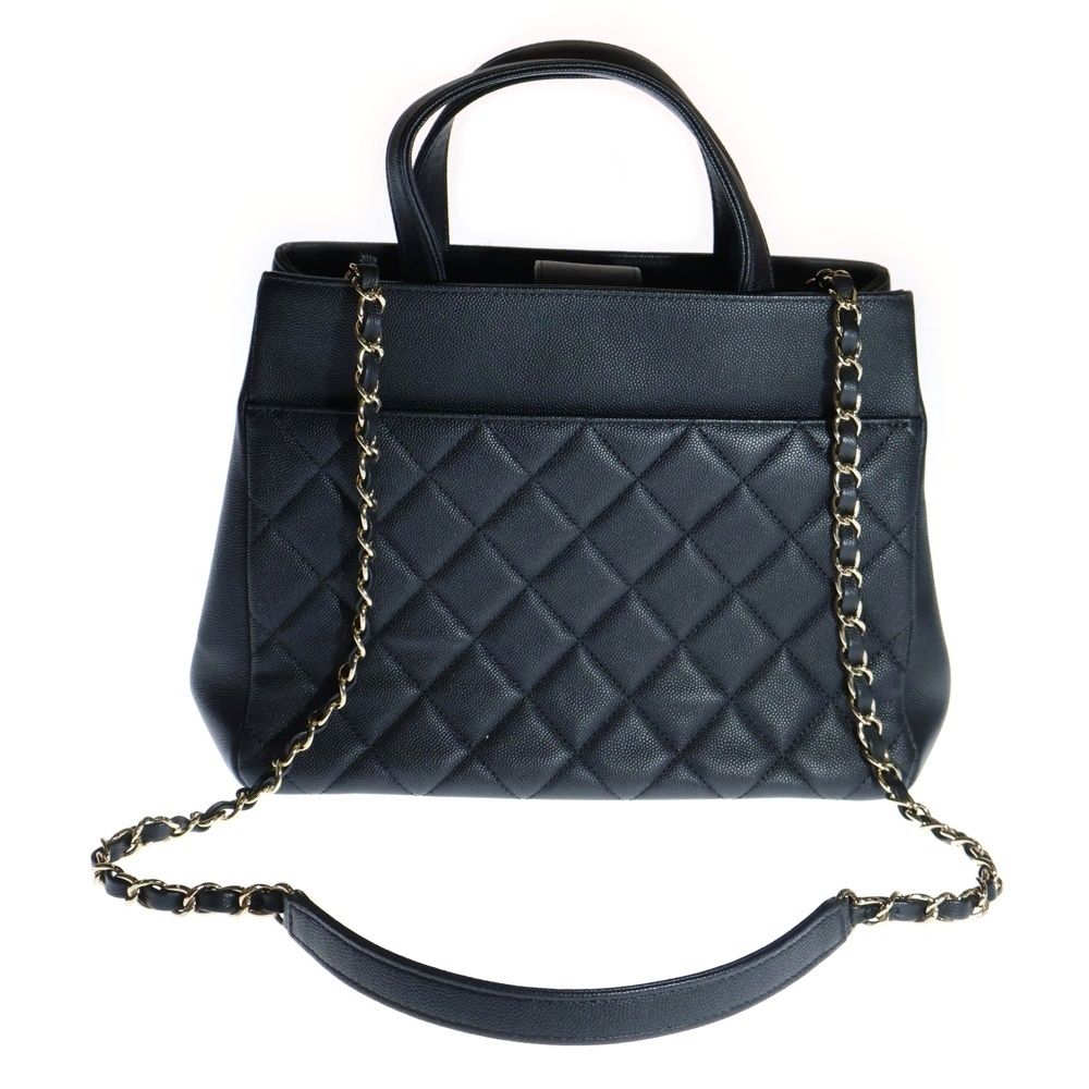 CHANEL (シャネル) ビジネスアフィニティ キャビアスキンレザー