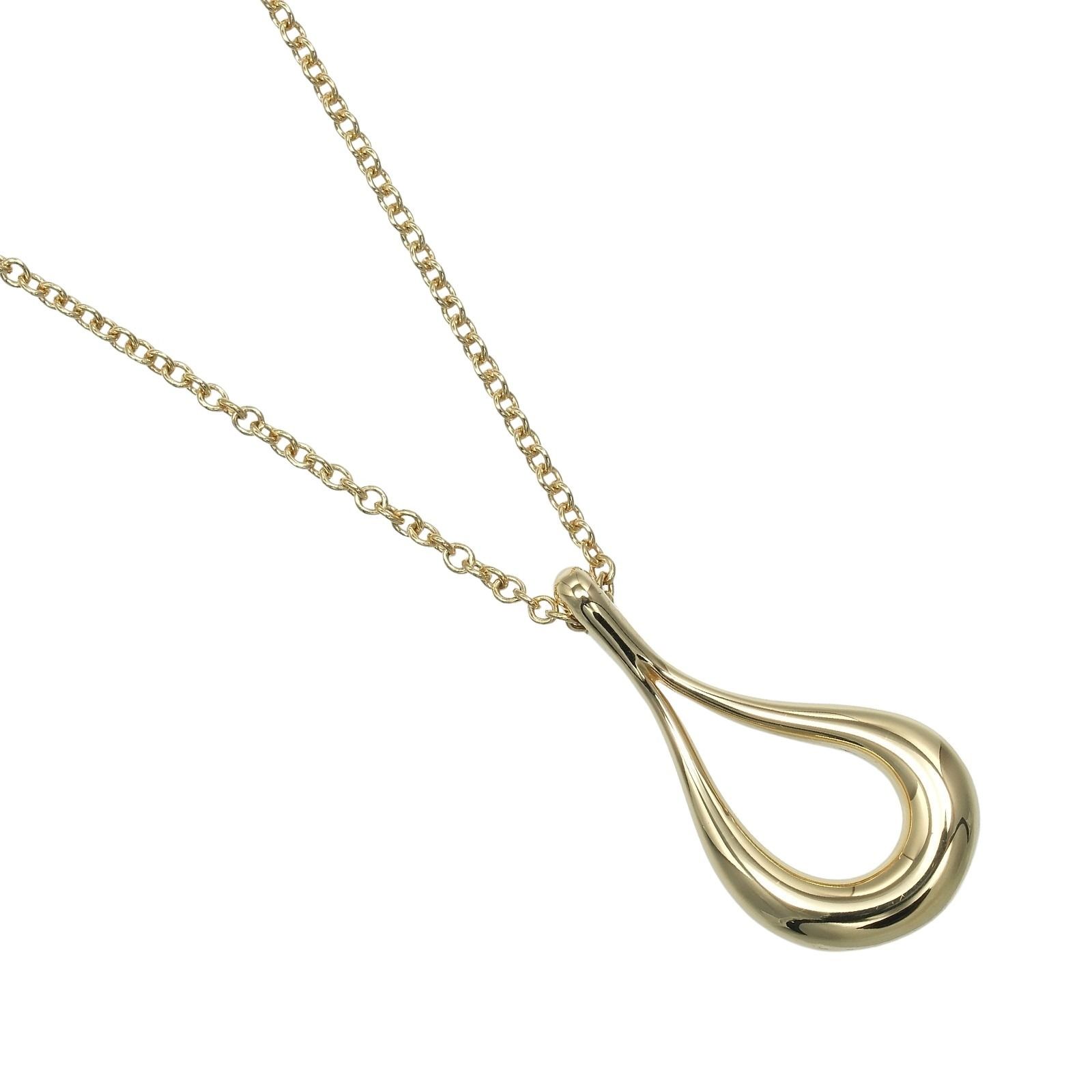 TIFFANY&Co.】ティファニー オープンティアドロップ K18イエロー