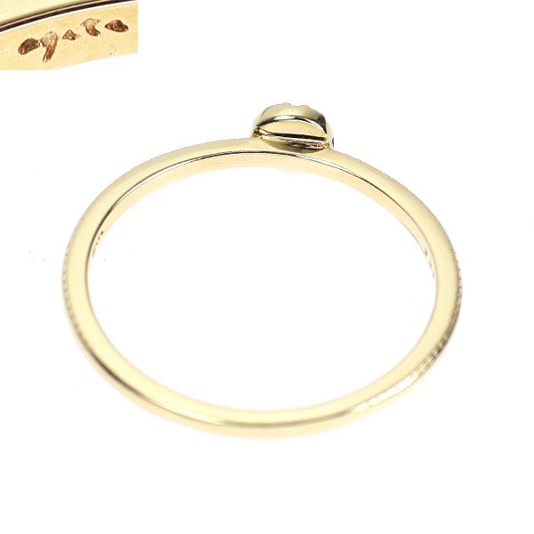 アガット K10YG ダイヤモンド リング 0.08ct