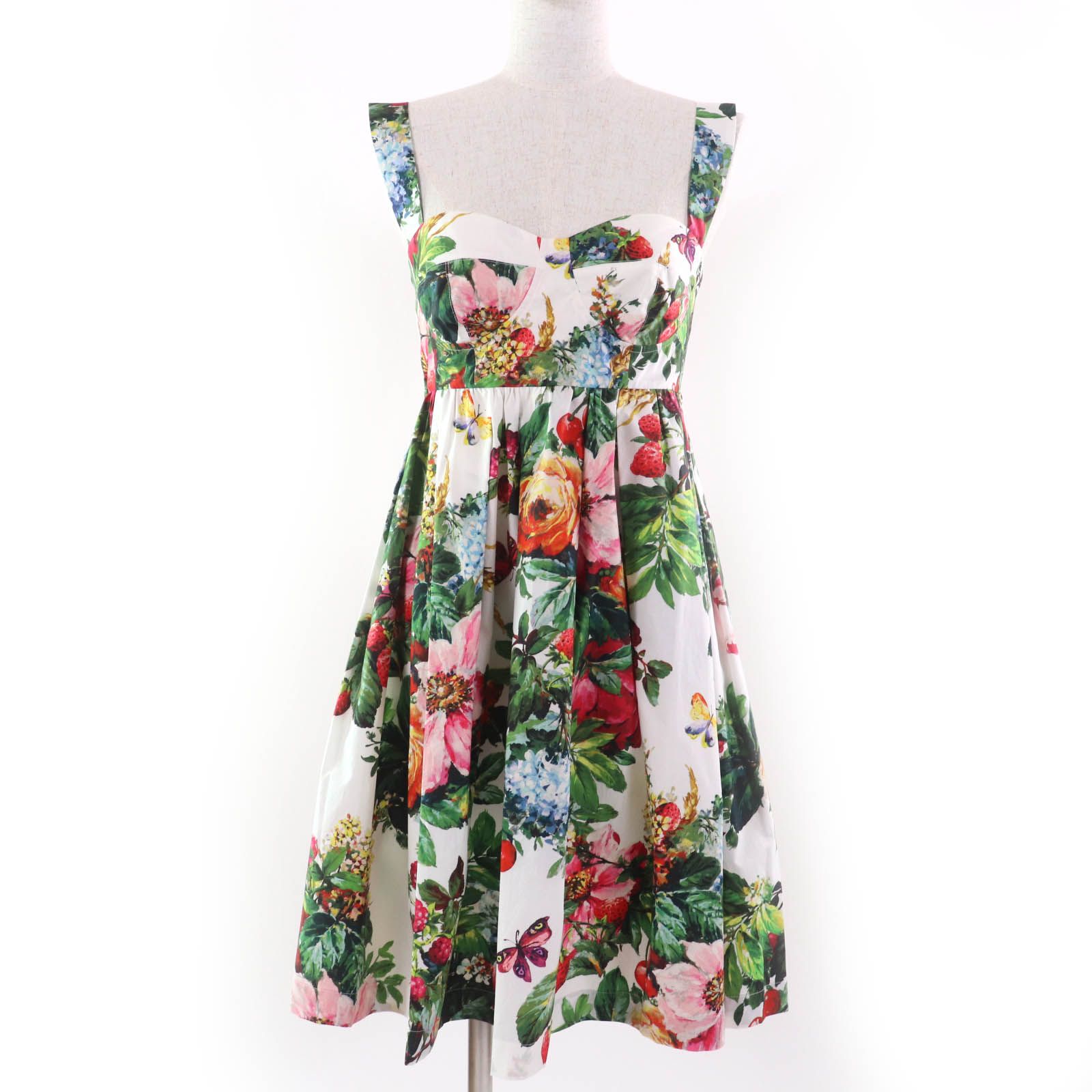 Dolce & Gabbana フラワー ドレス ノースリーブ マルチカラー Dolce & Gabbana フラワー ドレス ノースリーブ マルチカラー