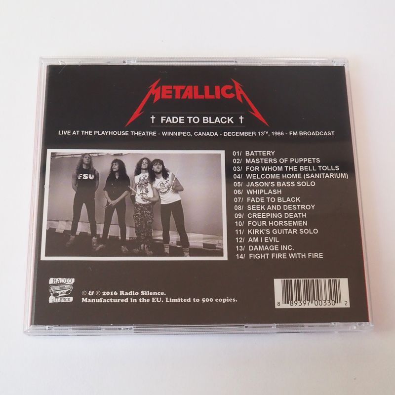 メタリカ（Metallica） Fade To Black（輸入盤）レア盤 CD RSL13016CD