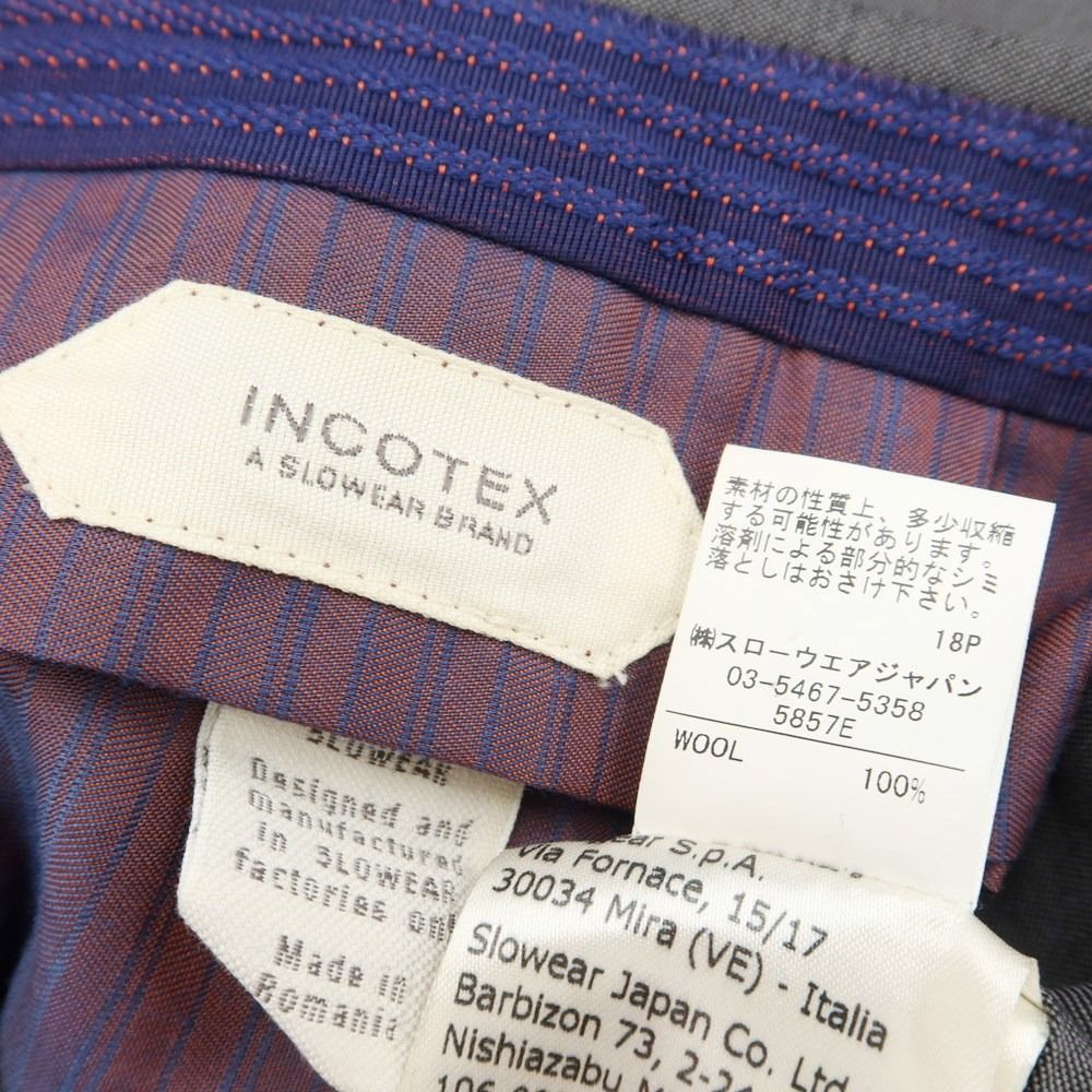 中古】インコテックス INCOTEX SUPER130'S ウール ドレススラックス