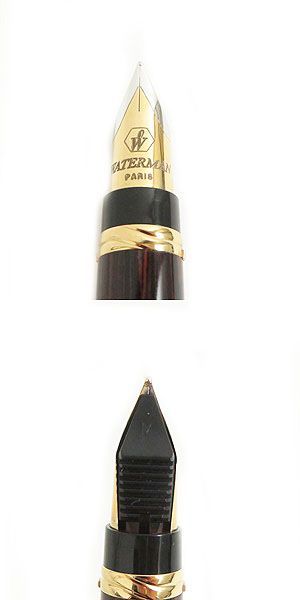 美品□WATERMAN/ウォーターマン リエゾン エボナイト ペン先18K Mニブ