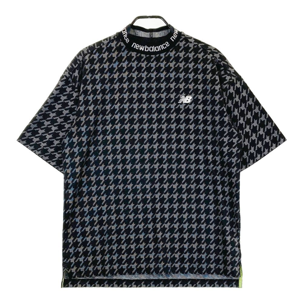 未使用 ニューバランスゴルフ 2024モデル モックネック半袖シャツ 千鳥 7 サイズ：6 NEW BALANCE GOLF ニューバランス 2024年モデル