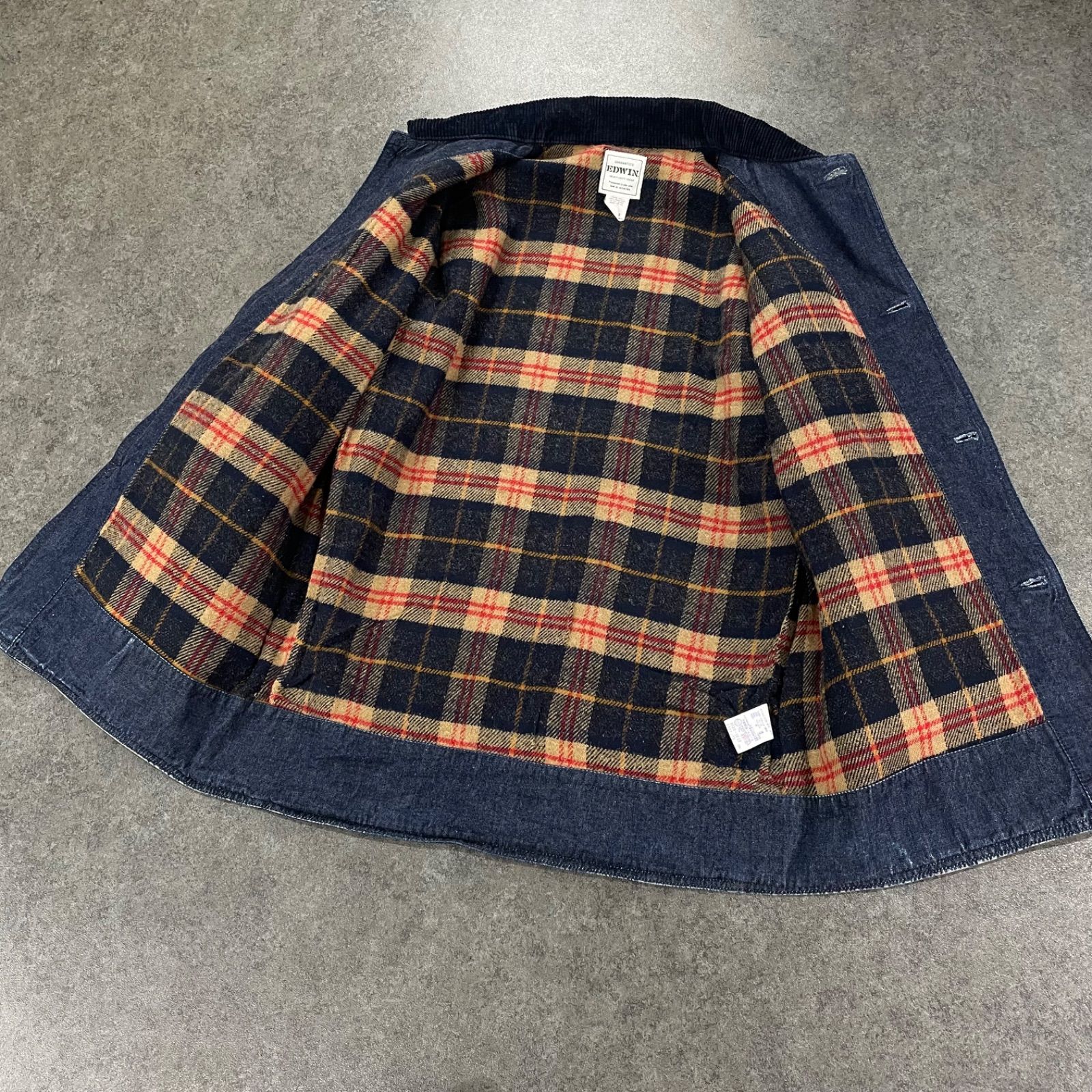 O1 EDWIN Denim Hunting Jacket Vintage エドウィン デニム 