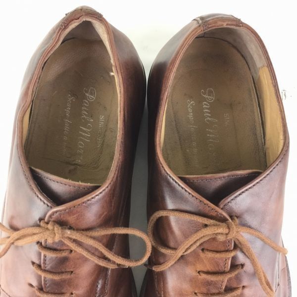 80s-90s/Vintage　Paul Morri【サイズ 43.5　27.5-28.0】スワールモカ　ビジネスシューズ　茶　イタリア製/men's 管NO.ZB-77 80s-90s/Vintage Paul Morri【サイズ 43.5 27.5-28.0】スワールモカ