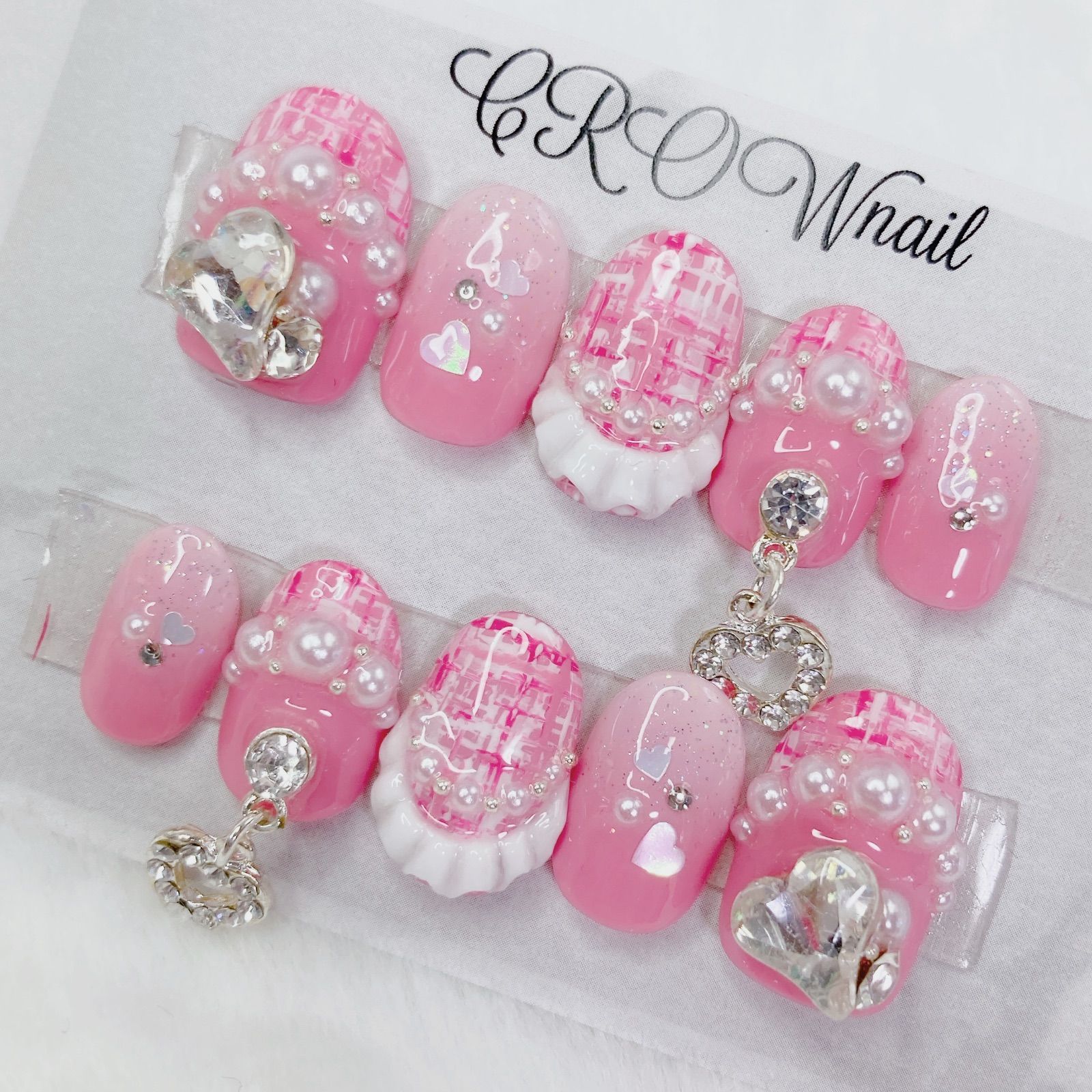 オーダーネイルチップ 地雷系 量産型 天使界隈 ゆめかわ ちゅるん 推し活