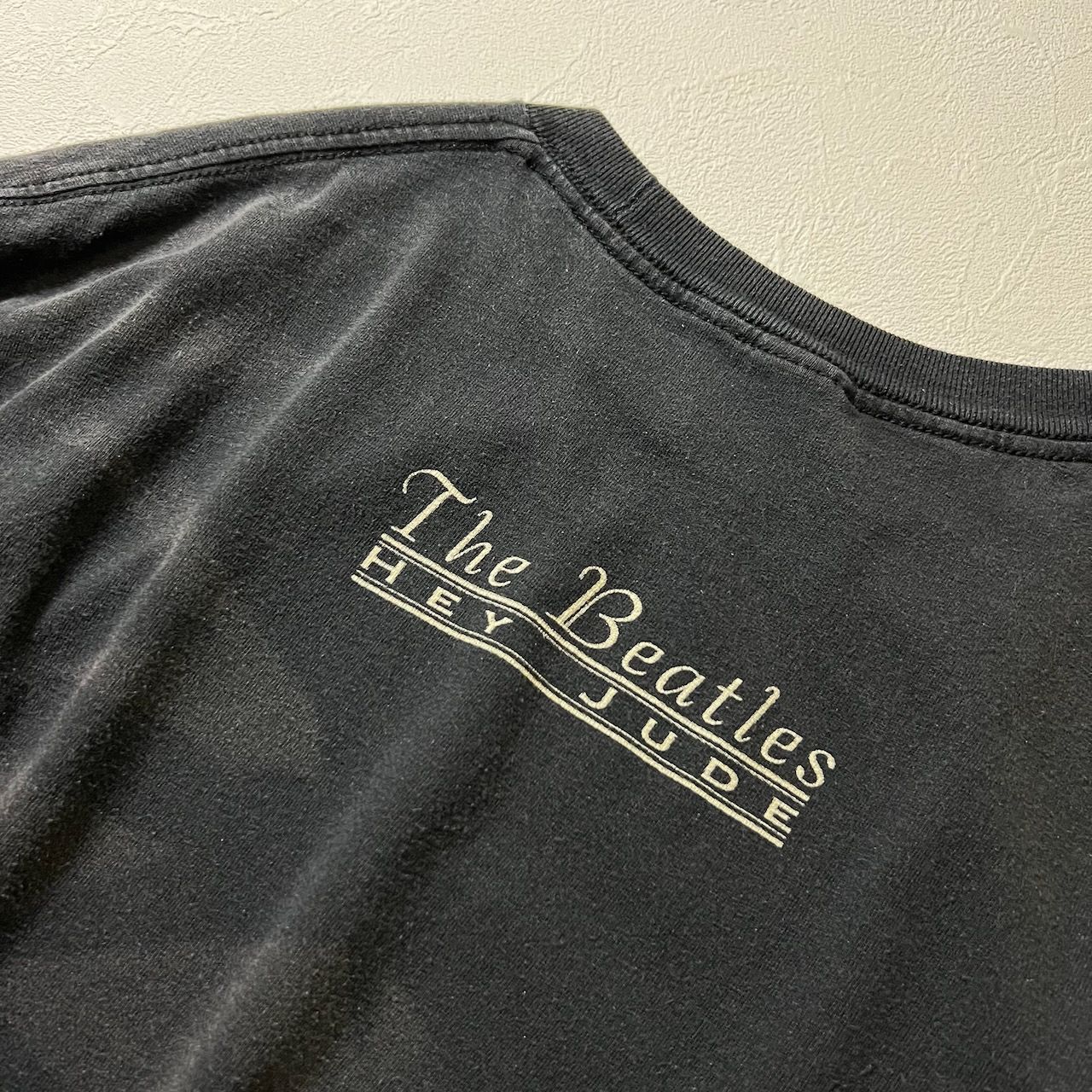 90s The Beatles 雰囲気系 フェード バンド Tシャツ ブラック
