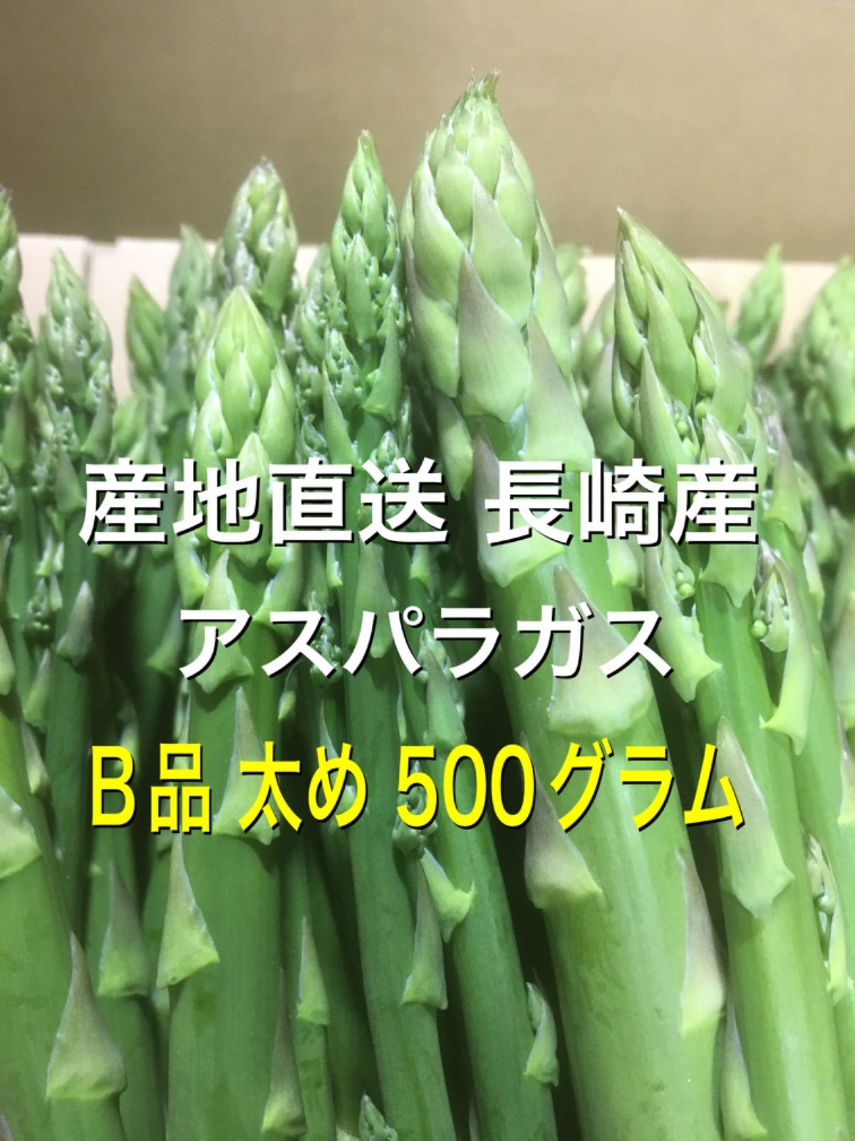 産直長崎産アスパラガスB品 太め 500グラム - 野菜