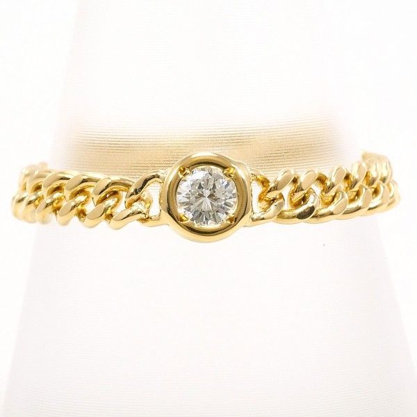 K18YG リング ring 指輪 13.5号 ダイヤ 0.095 総重量約1.9g