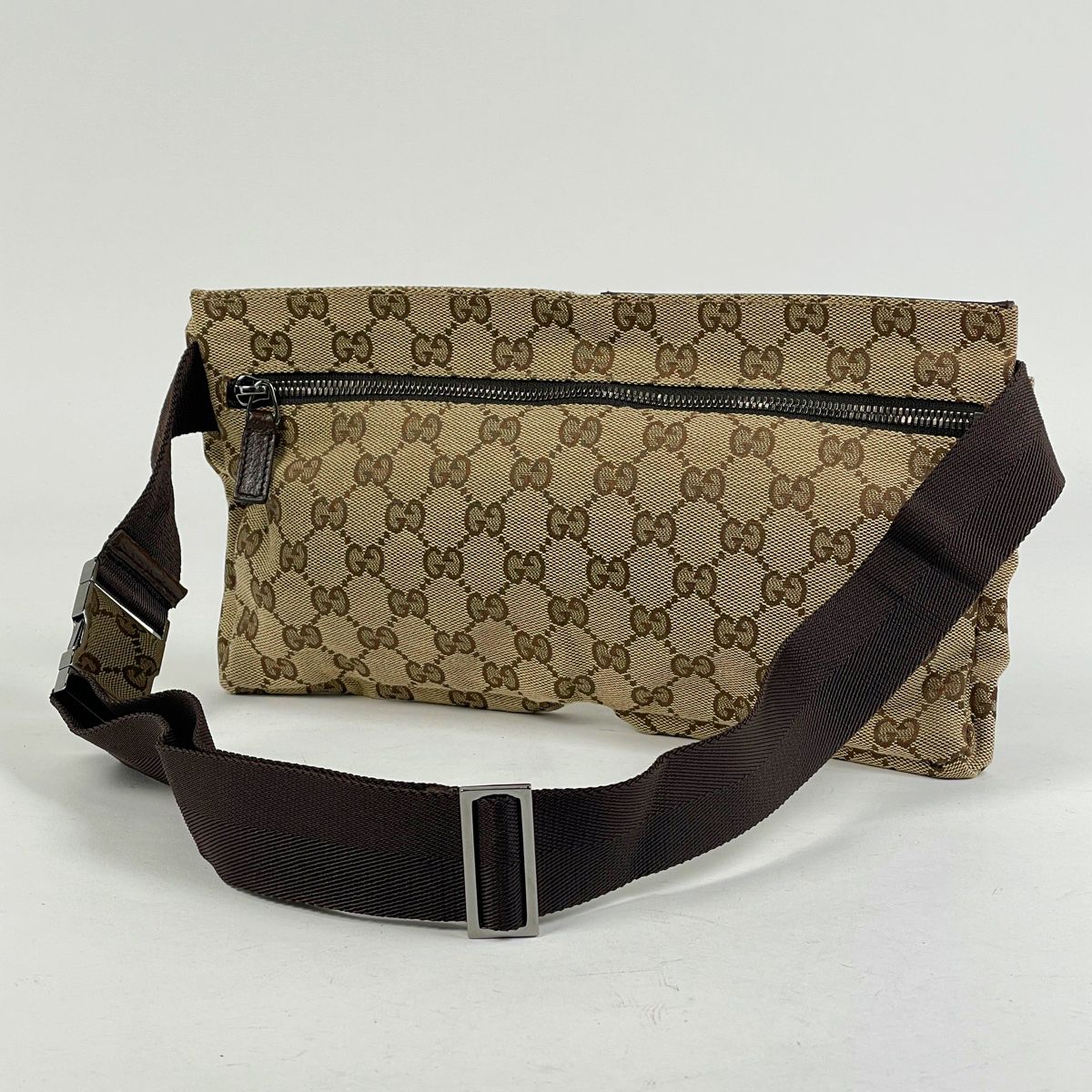 グッチ GUCCI GG柄 ウエストバッグ ウエストポーチ ボディバッグ GGキャンバス ブラウン 28566 レディース