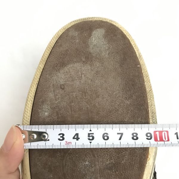COACH/コーチ☆レザースニーカー【size:9.5M/27.0-27.5/brown/茶】靴